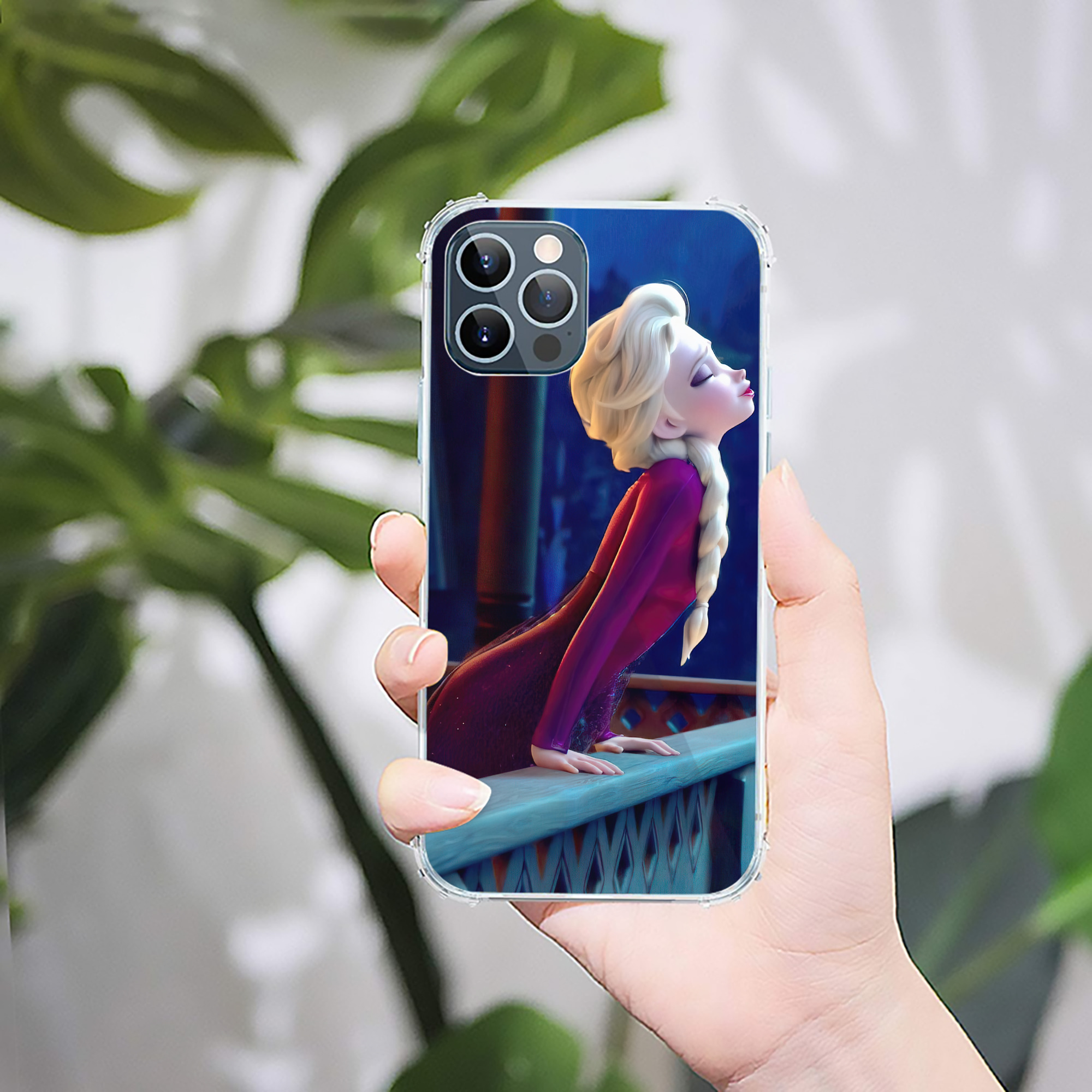 （画像用） アナと雪の女王 アンナ エルサ Frozen Anna Elsa 【iPhone 12シリーズ対応】透明スマホケース（クリアソフトケース）
